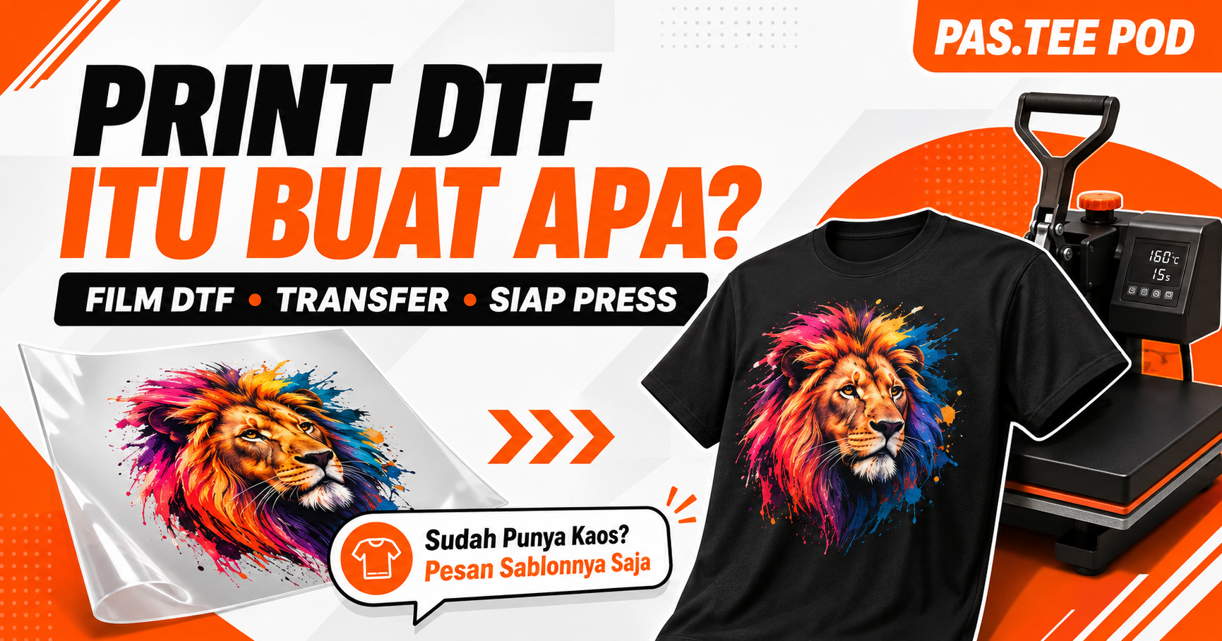 Print DTF: Cara Kerja, Kegunaan, dan Kapan Sebaiknya Pakai Film DTF