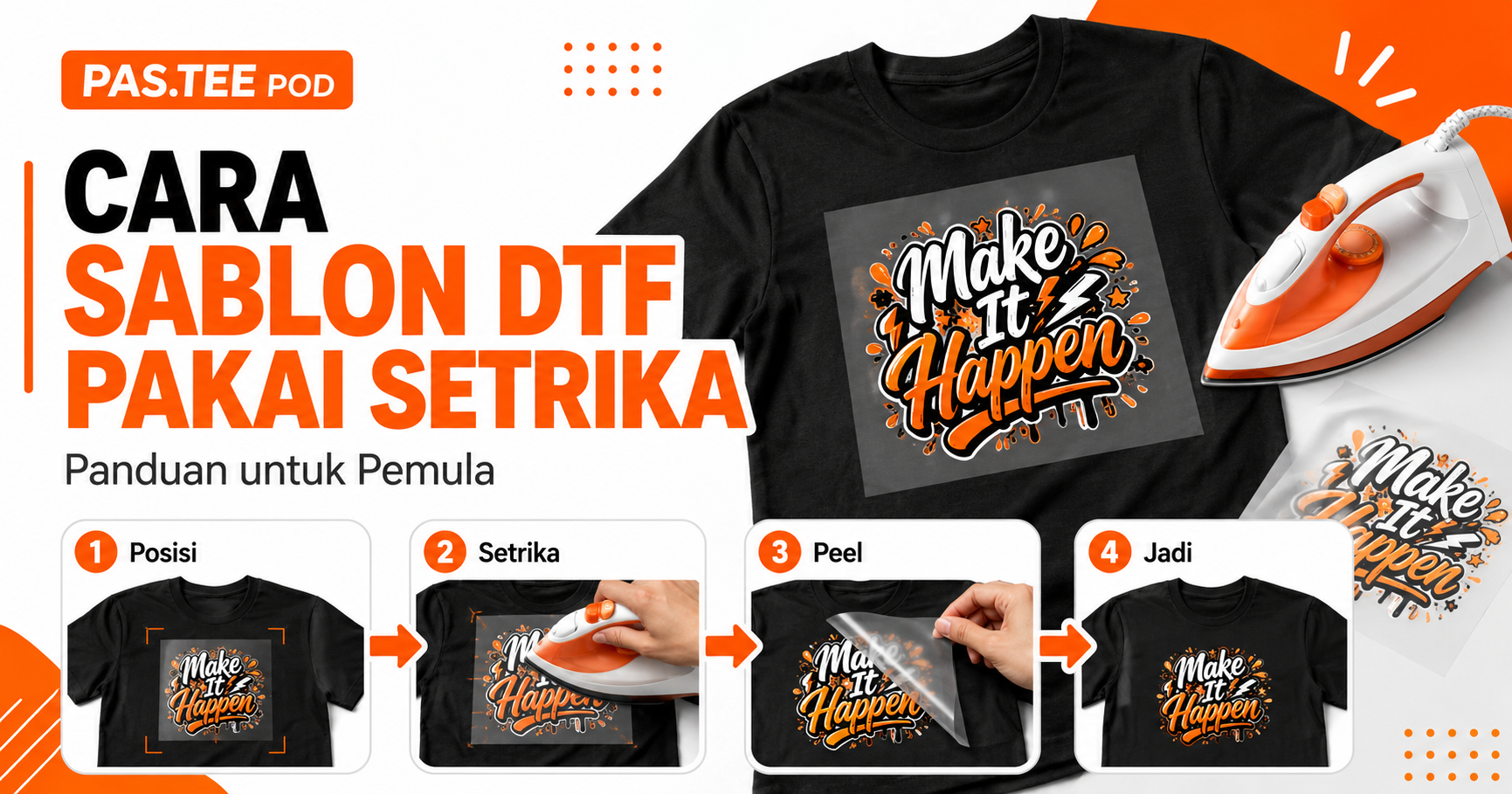 Cara Sablon DTF dengan Setrika di Rumah: Panduan untuk Pemula