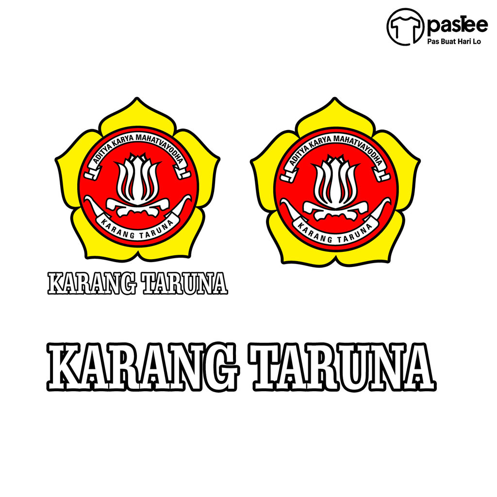 SABLON KAOS DTF Logo Karang Taruna 6,5x6,5 Cm Untuk Kaos PASTEE