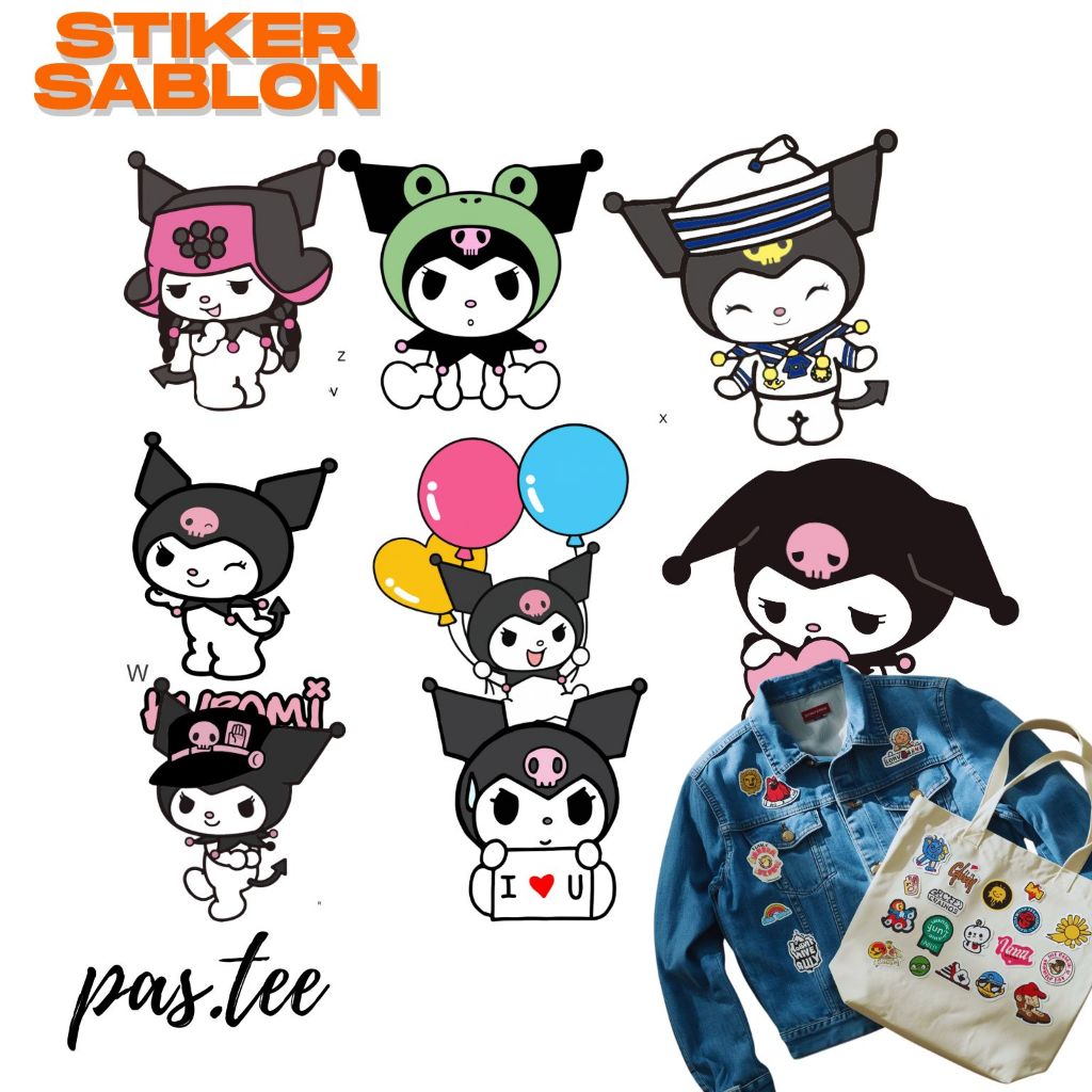 Sablon Setrika Gambar Kartun Lucu - Stiker Gosok Baju Kaos Anak Patch Karakter