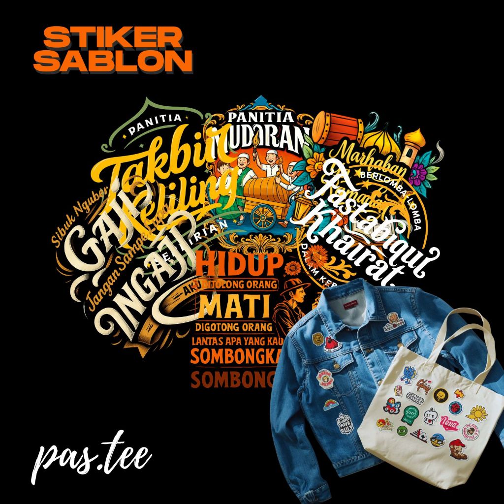 Foto produk Stiker Sablon Setrika DTF Ramadhan Islami - Stiker Gosok Baju Kaos Muslim Anak Dewasa Tema Ramadhan Baru
