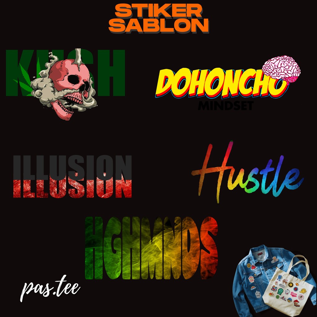 Foto produk Sablon Setrika DTF Art Streetwear | Sablon Kaos Distro Grafis Aesthetic Premium 7cm 15cm 20cm 29cm