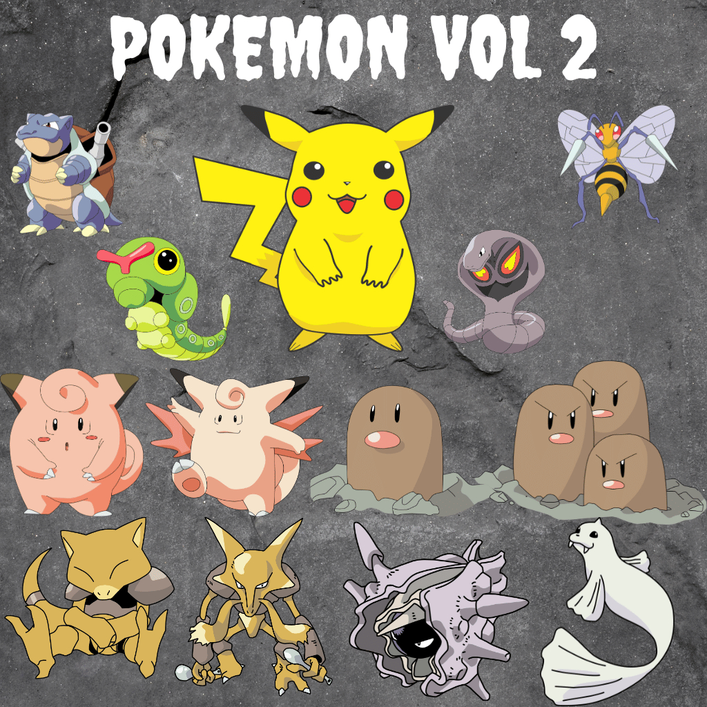 Foto produk Sablon Setrika DTF PRINTING Tema POKEMON  Volume 2